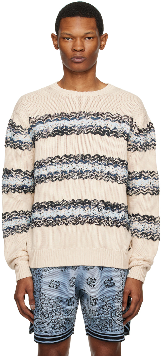 Beige Baja Bandana Sweater by AMIRI on Sale