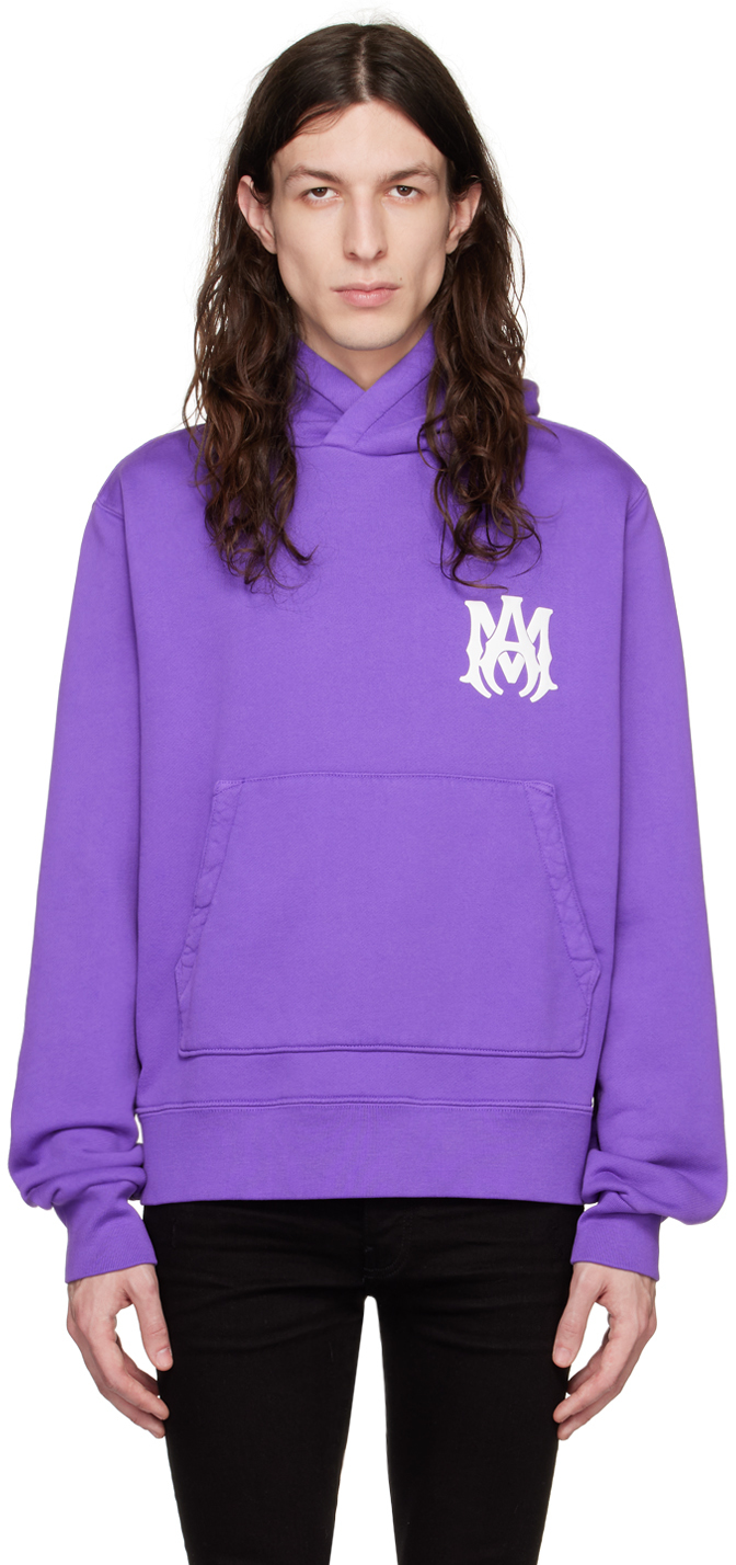 Purple 'M.A.' Hoodie by AMIRI on Sale
