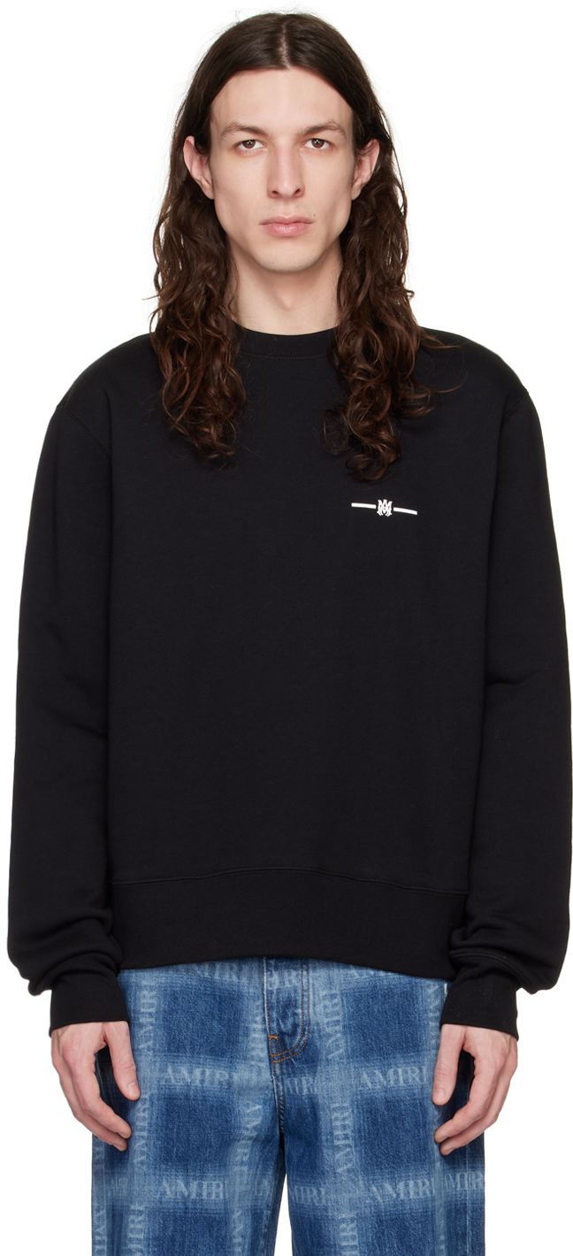 AMIRI: Black Micro MA Bar Sweatshirt | SSENSE Canada