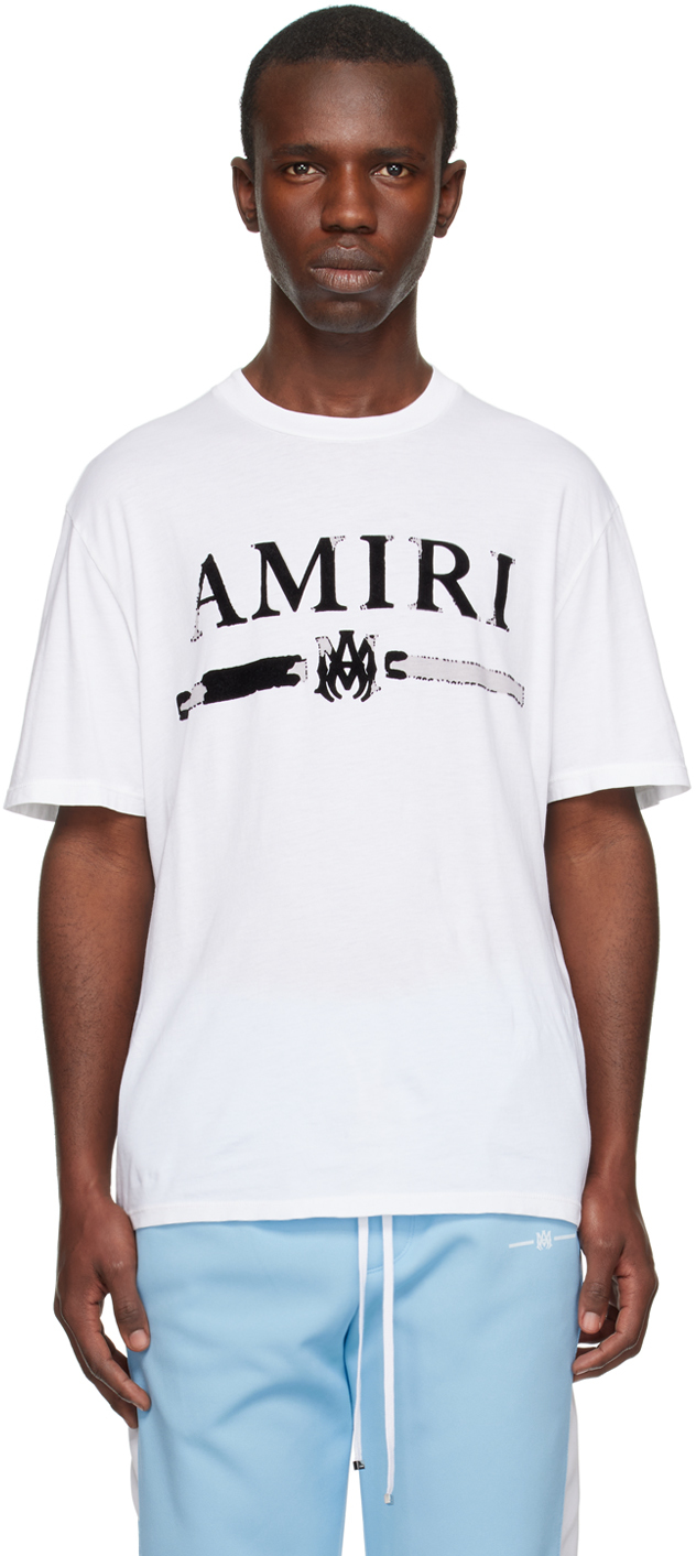 AMIRI アミリ M.A. Bar Appliqué Tシャツ ホワイト L