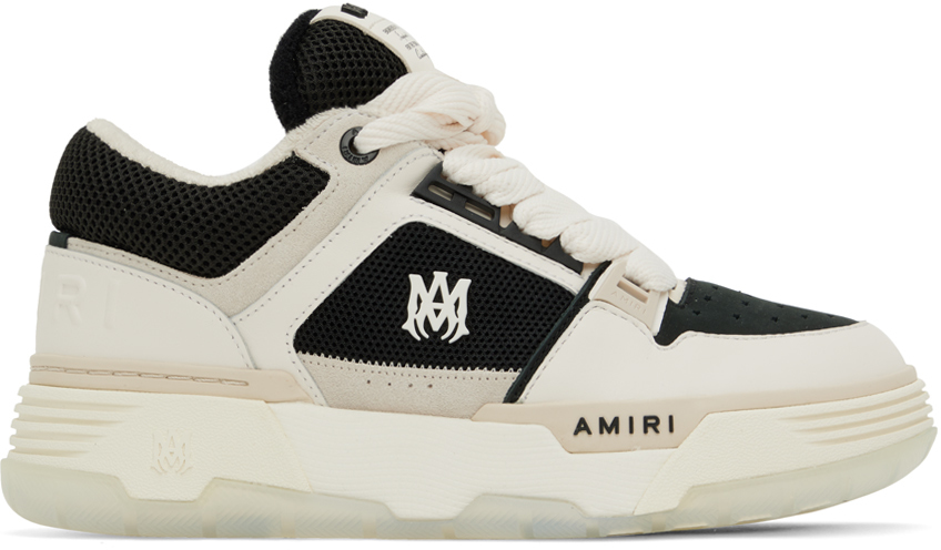 AMIRI: White & Black MA-1 Sneakers | SSENSE UK