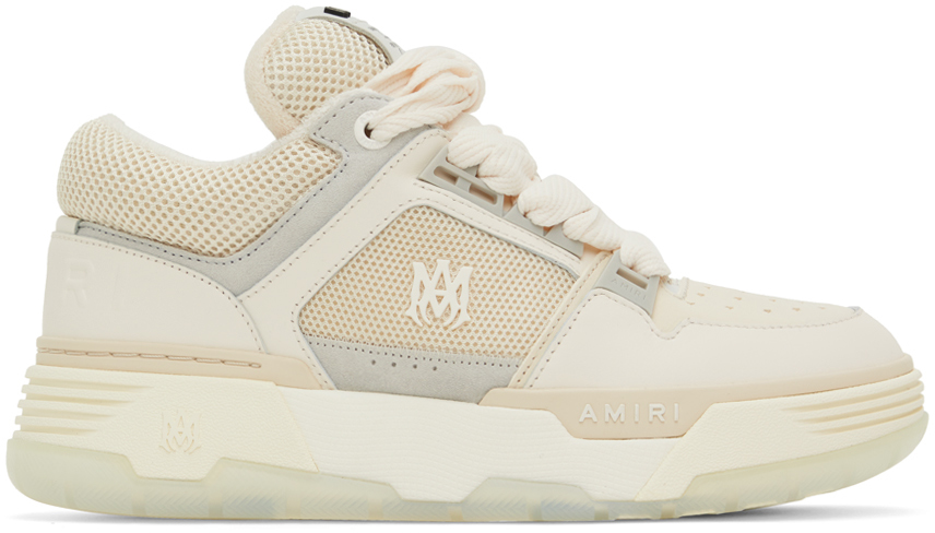 Amiri Off-white Ma-1 Trainers In Alabaster-nubuck / M