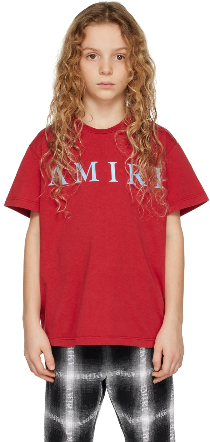 Amiri Kids Red Bonded T-shirt