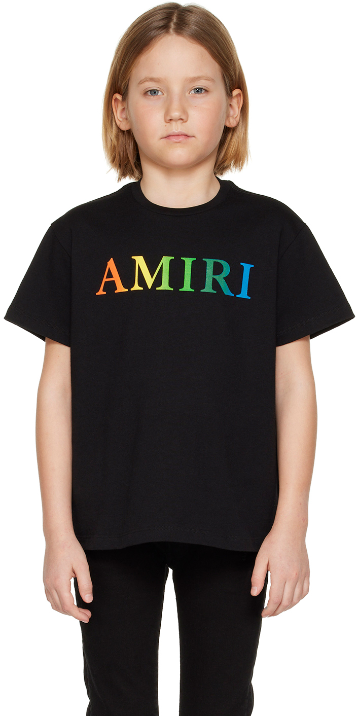 Amiri Logo Cotton T-shirt In Schwarz