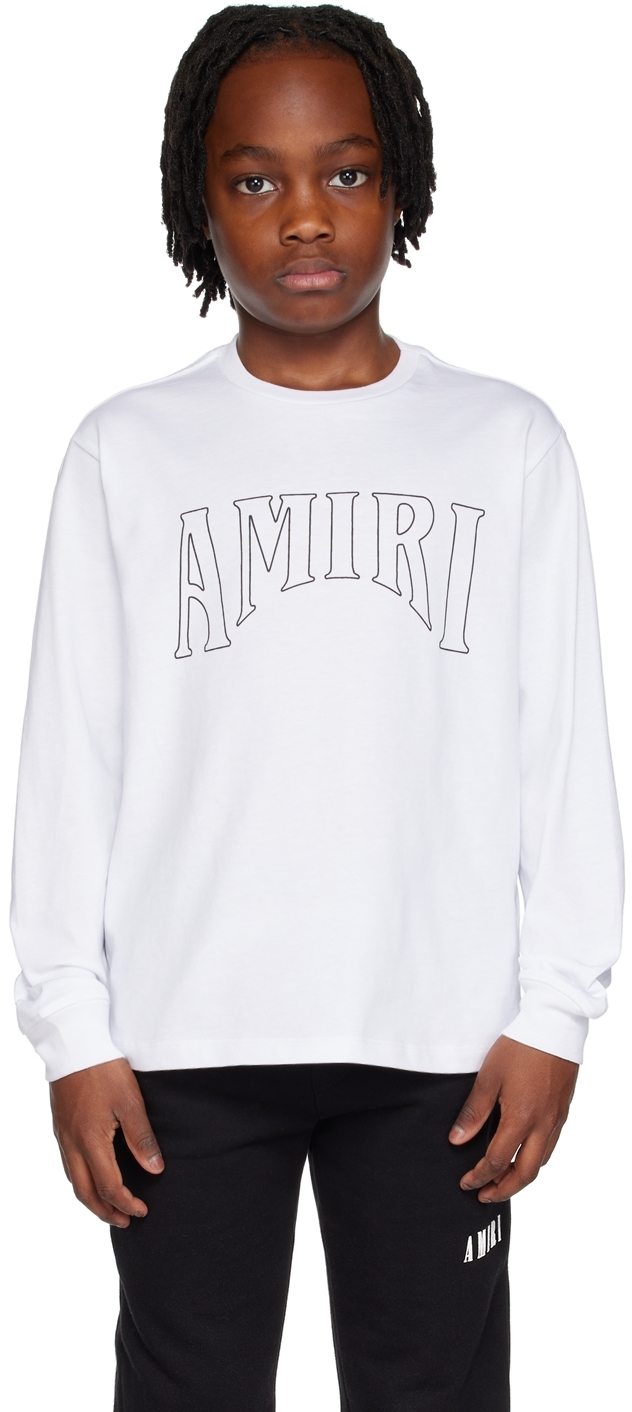 AMIRI Kids White Sun Graphic Long Sleeve T-Shirt