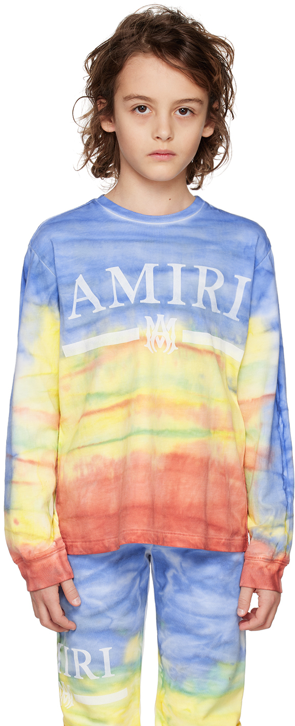 Amiri Kids Multicolor Tie-dye Long Sleeve T-shirt