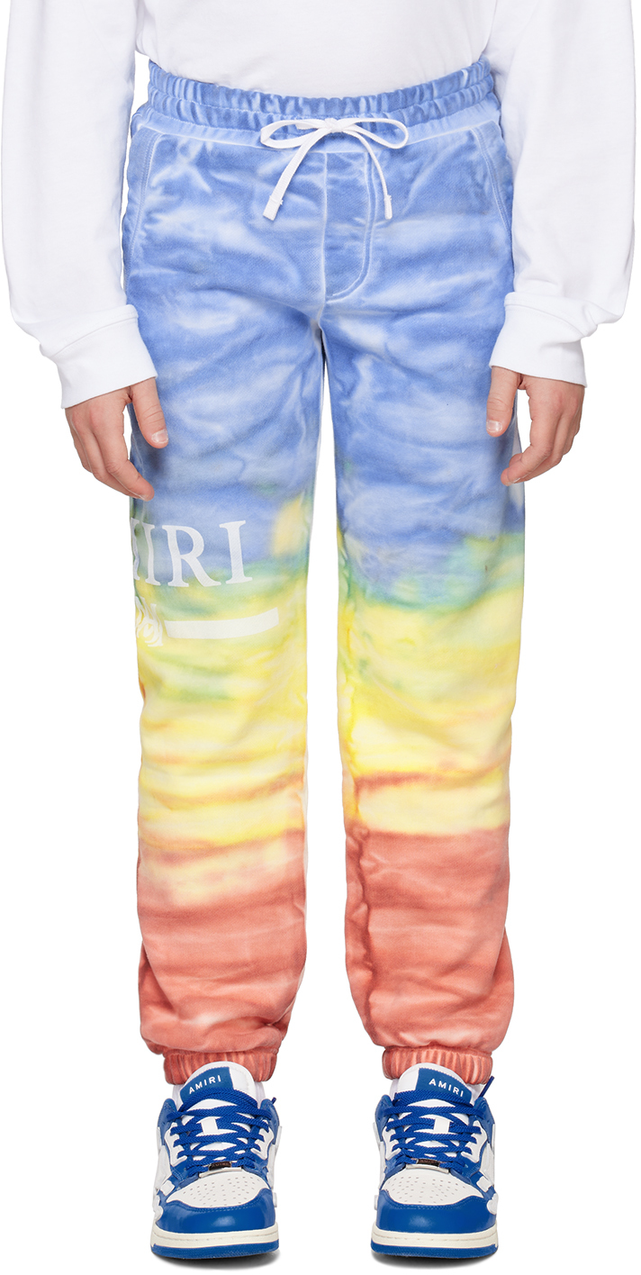 Amiri Little Boy's & Boy's Tie-dye Sweatpants In Multi-cotton Terr