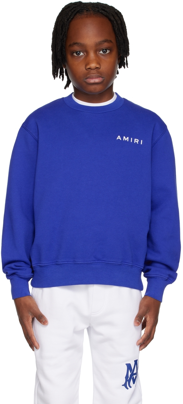 Amiri Kids Blue Bones Graphic Sweater