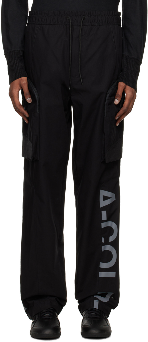 Black Overset Tech Cargo Pants by A-COLD-WALL* on Sale