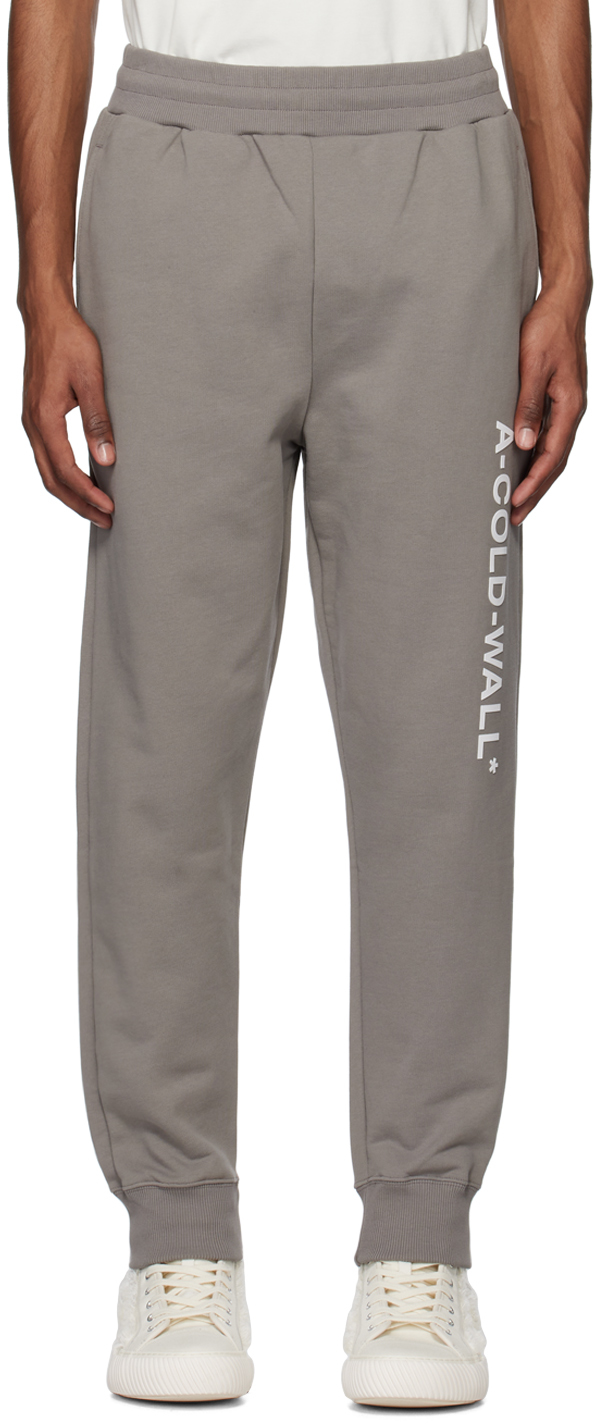 A-cold-wall* Gray Essential Lounge Pants In Mid Grey