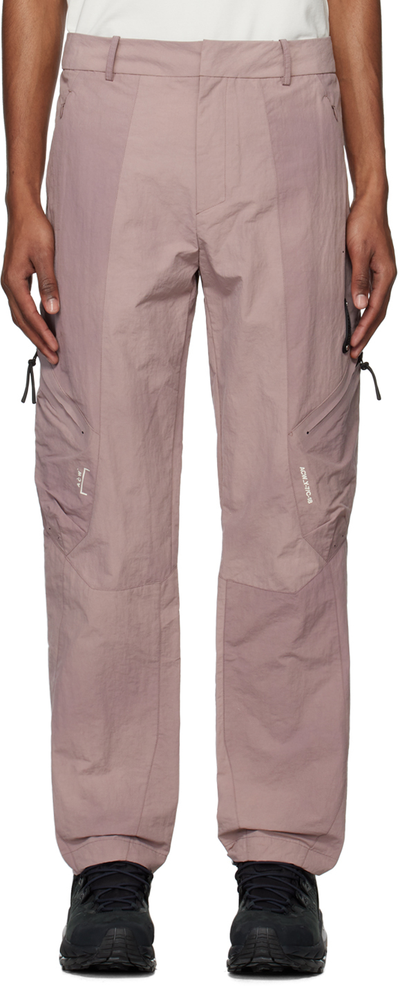 A-cold-wall* Purple Irregular Dye Cargo Trousers In Mauve
