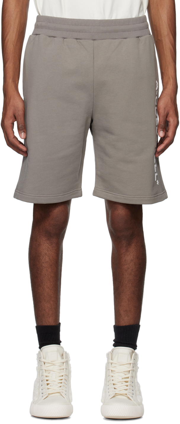 A-cold-wall* Gray Essential Shorts In Mid Grey
