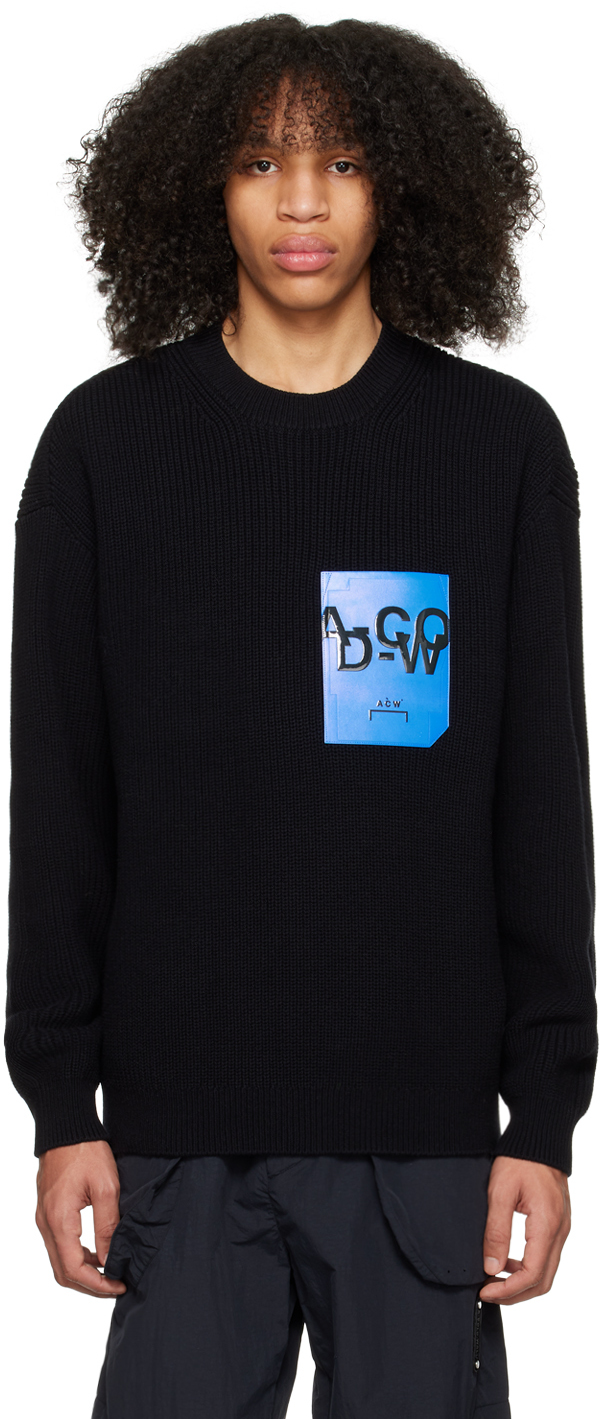 Shop A-cold-wall* Black Patch Pocket Sweater