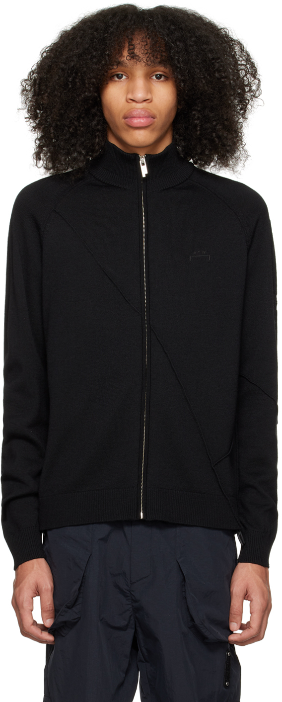 A-COLD-WALL* BLACK ZIP THROUGH SWEATER