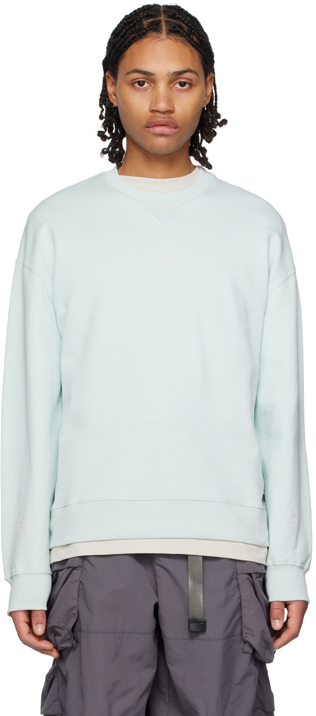 Shop A-cold-wall* Blue Essential Sweatshirt In Iceberg Blue