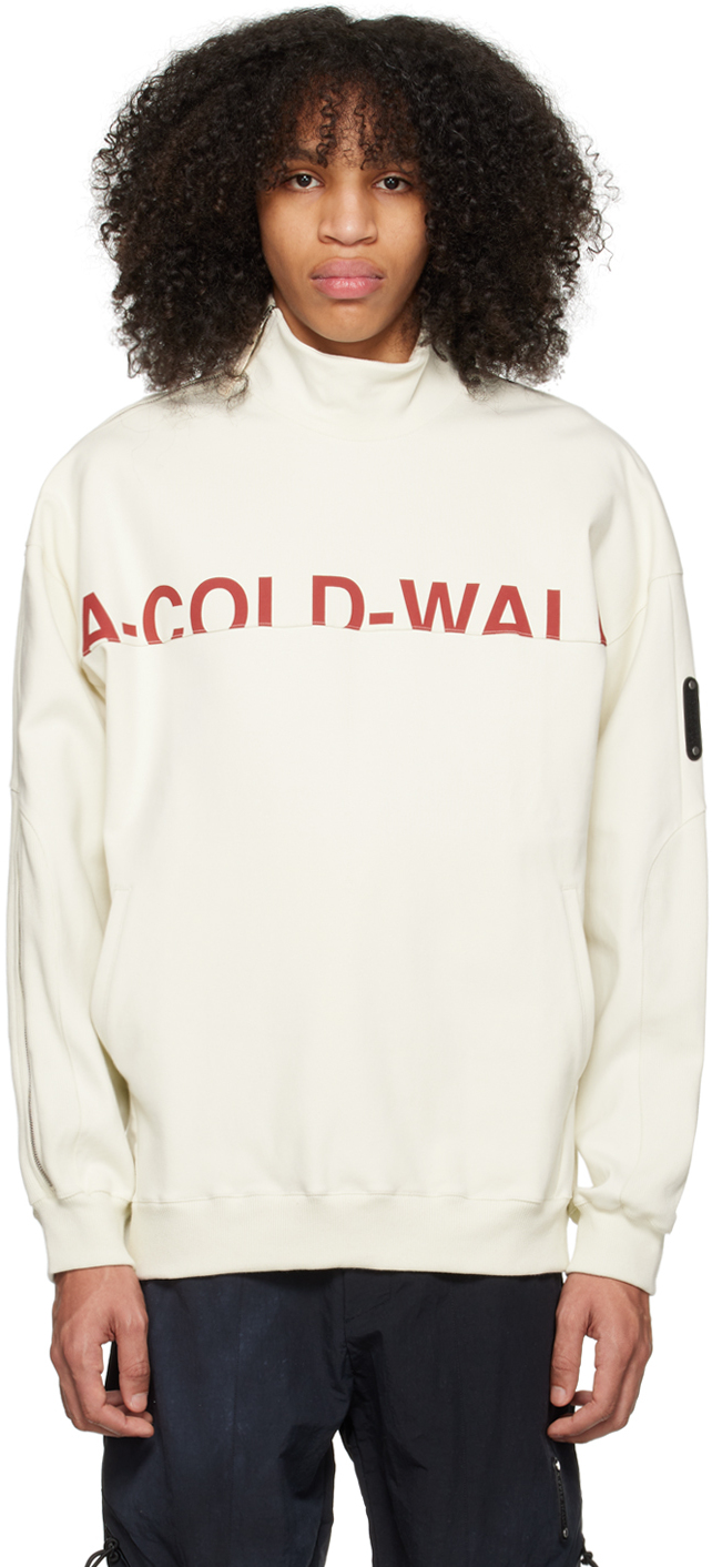 A-COLD-WALL*: Off-White Printed Turtleneck | SSENSE