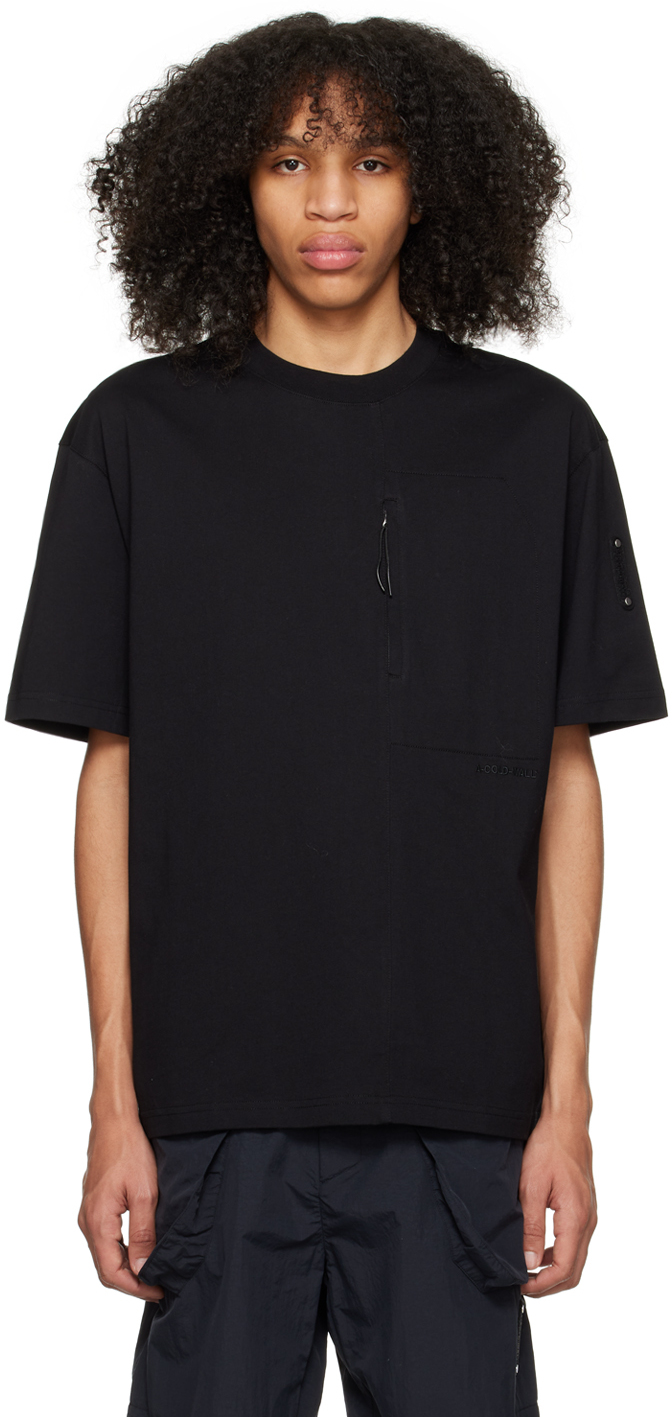 A-cold-wall* Logo-patch Cotton T-shirt In Black