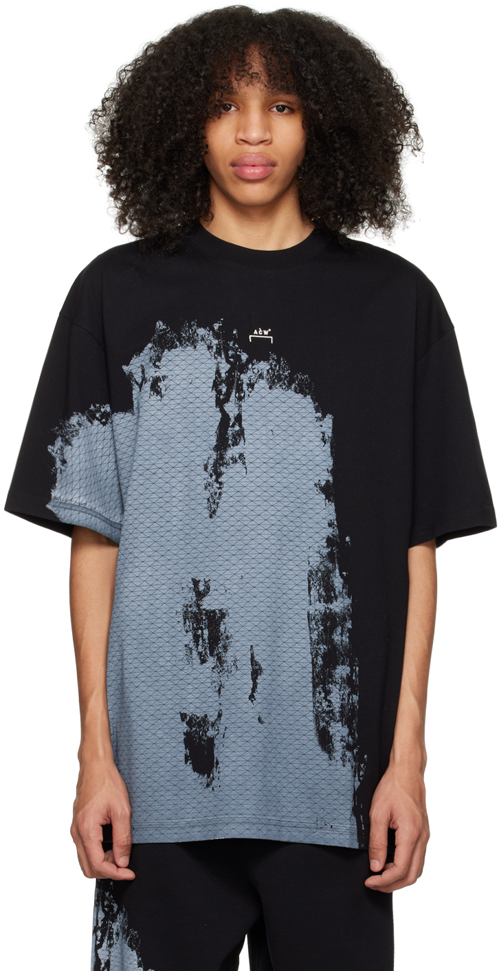 Shop A-cold-wall* Black Brushstroke T-shirt