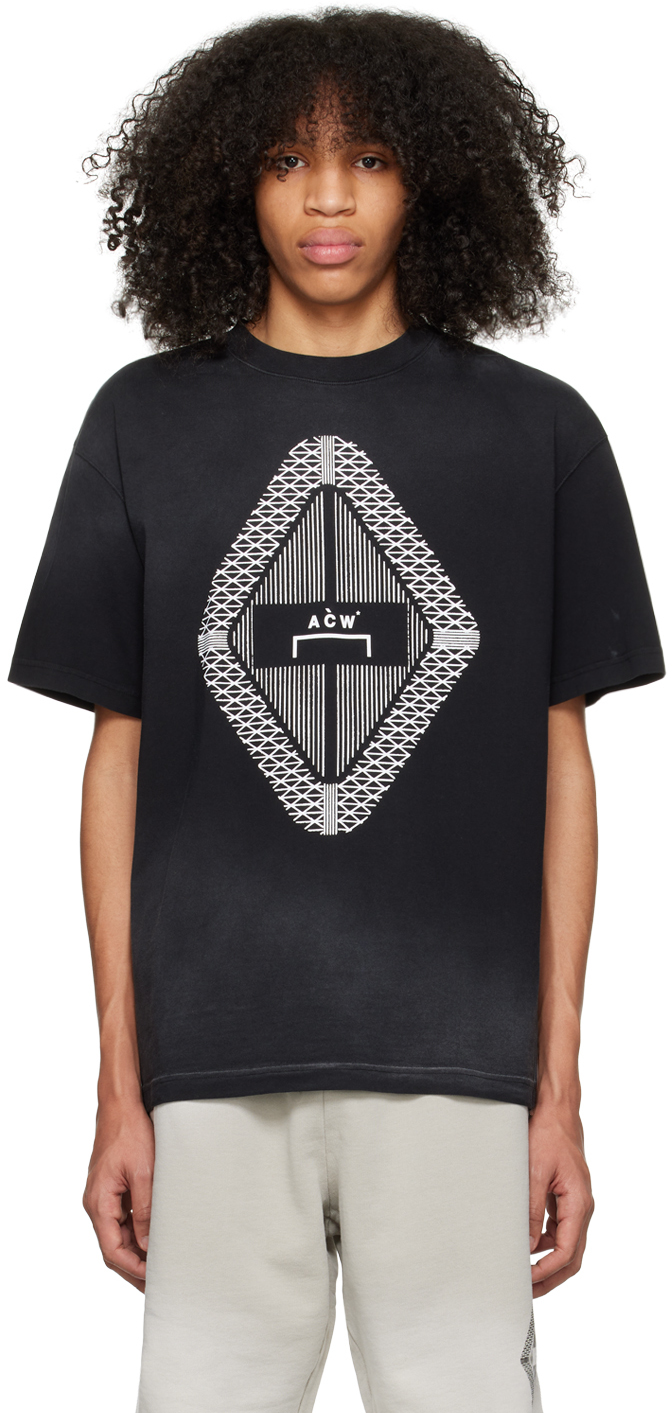Shop A-cold-wall* Black Gradient T-shirt