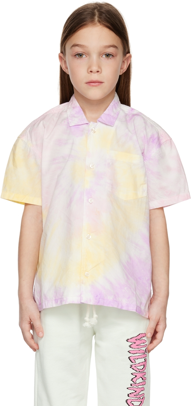 Wildkind Kids Multicolor Tie-dye Shirt In Tie Dye Rainbow