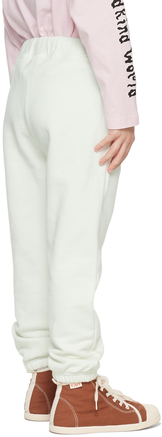 Wildkind Kids Off-white Geoff Lounge Pants In  Hairy Pink