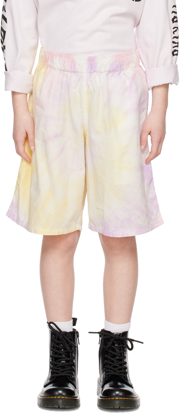 Wildkind Kids Multicolor Ali Shorts In Tie Dye Rainbow