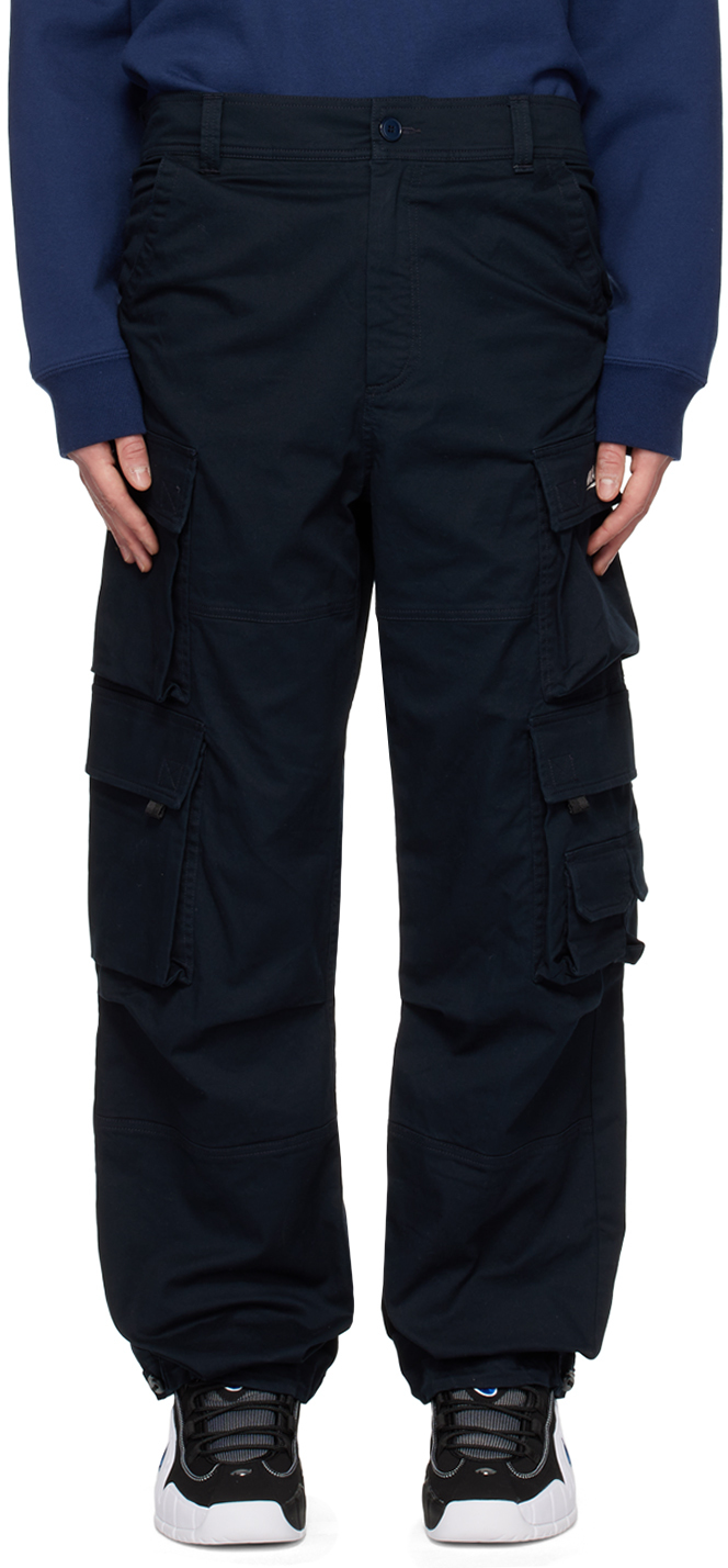 Pantalon Cargo évasé Me+Em Taille UK 16 - Coton Sergé Bleu Marine, Coupe Détendue (neuf Avec étiquettes)