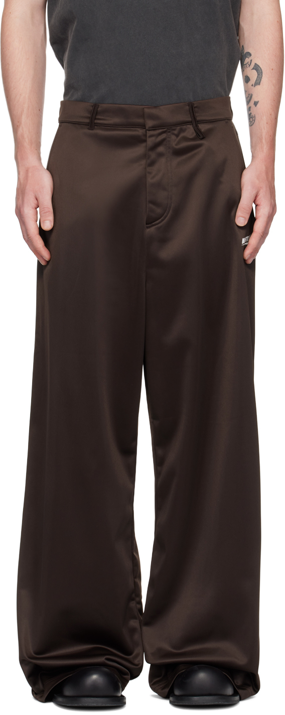 Martine Rose Oversized Track Pants In Brown