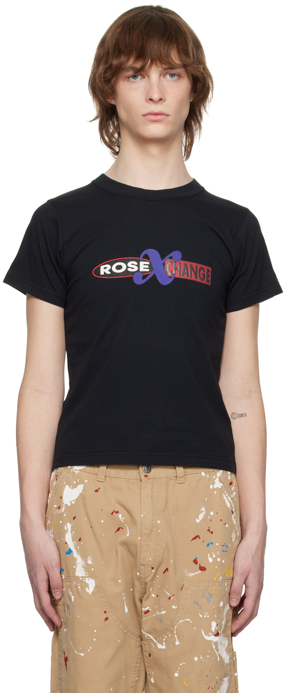 Martine Rose Rose X Change Cotton Jersey T-shirt In Black