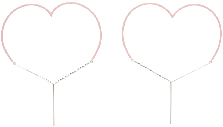 【関税込み】Y/Project ピンク Maxi Y Heart ピアス Y/Projectのピンク Maxi Y Heart ピアスがセール中