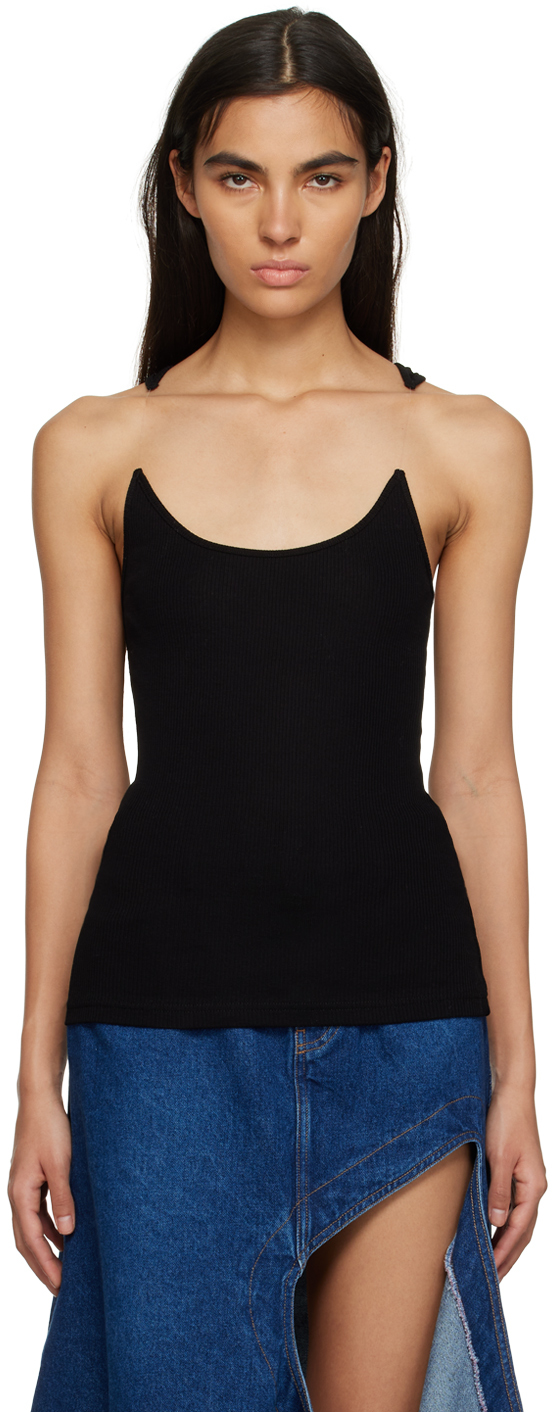 Y/project キャミソール ブラック S Black Invisible Strap Camisole by Y/Project on Sale