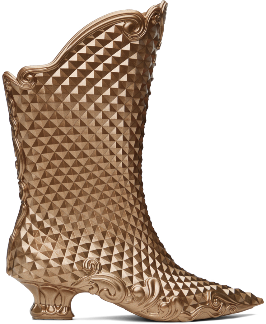 Y/project Gold Melissa Edition Court Boots