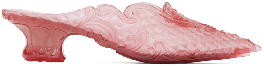 Y/project Pink Melissa Edition Melissa Point Mules In Baby Pink