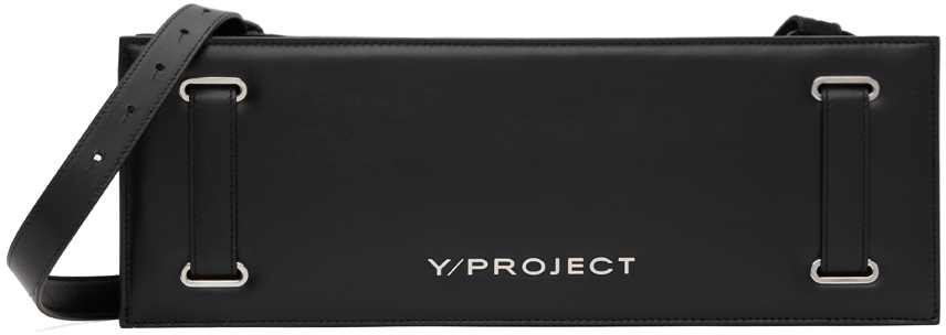 Y/project Mini Accordion Leather Shoulder Bag In Black