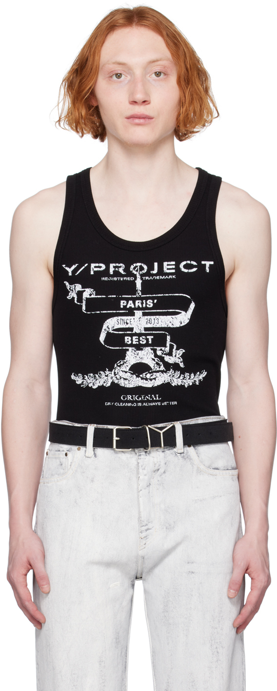 Y/Project: Black Paris' Best Tank Top | SSENSE