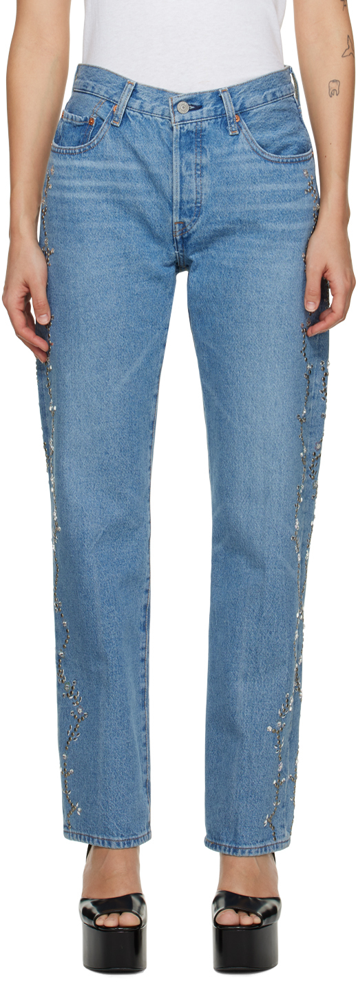 Anna Sui SSENSE Exclusive Blue Jeans