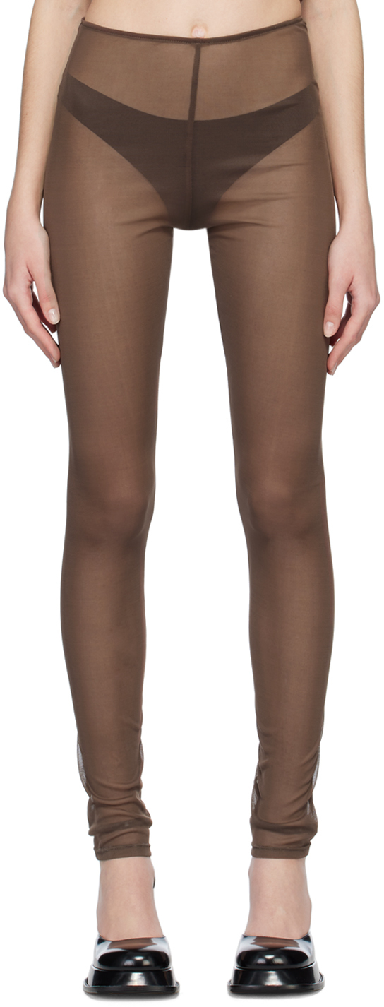 Anna Sui SSENSE Exclusive Brown Leggings