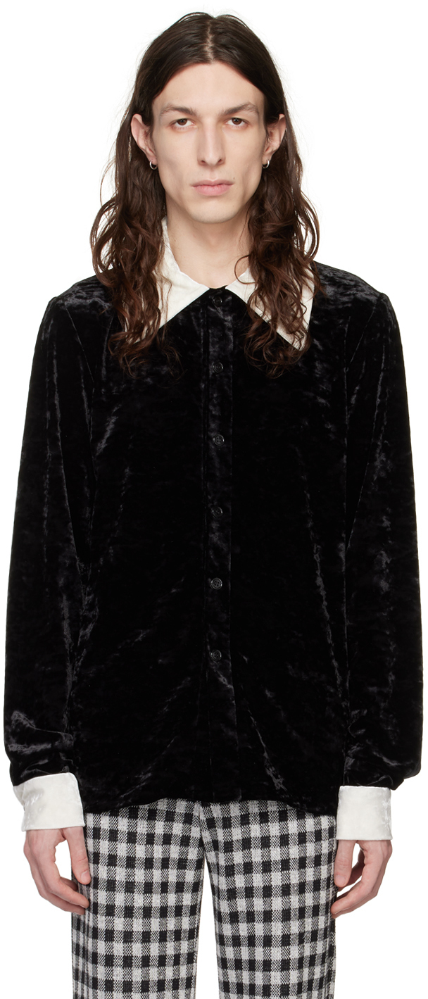 Anna Sui Ssense Exclusive Black Button-down Shirt