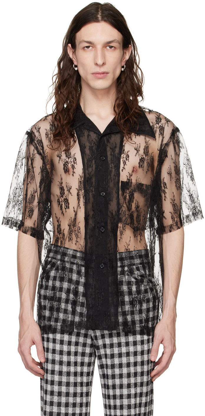 Anna Sui Ssense Exclusive Black Button-down Shirt