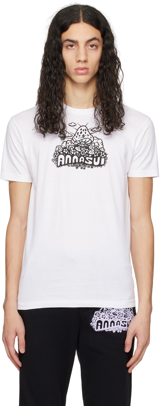 Anna Sui Ssense Exclusive White Mushroom T-shirt