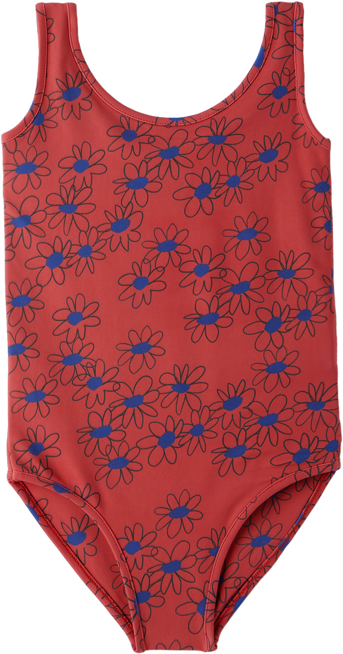 The Campamento Kids Pink Daisies One-Piece Swimsuit