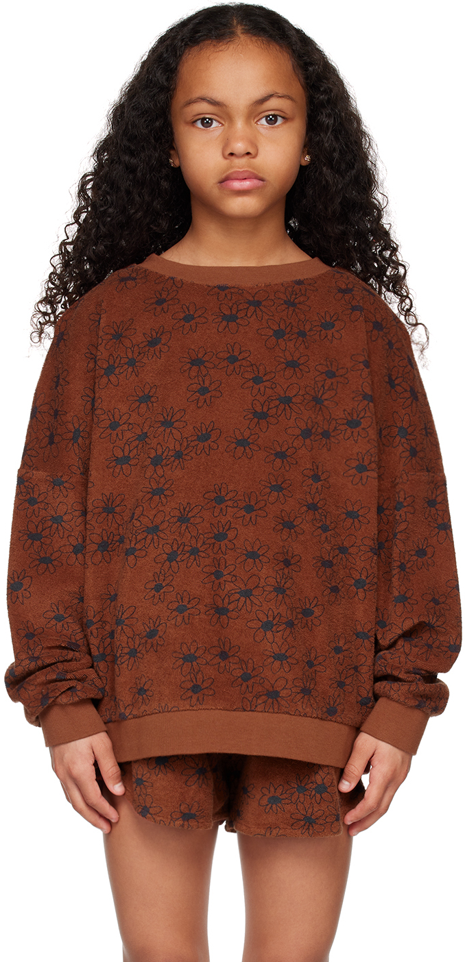 Pull en maille fine de coton - Beige/fleuri - ENFANT | H&M FR