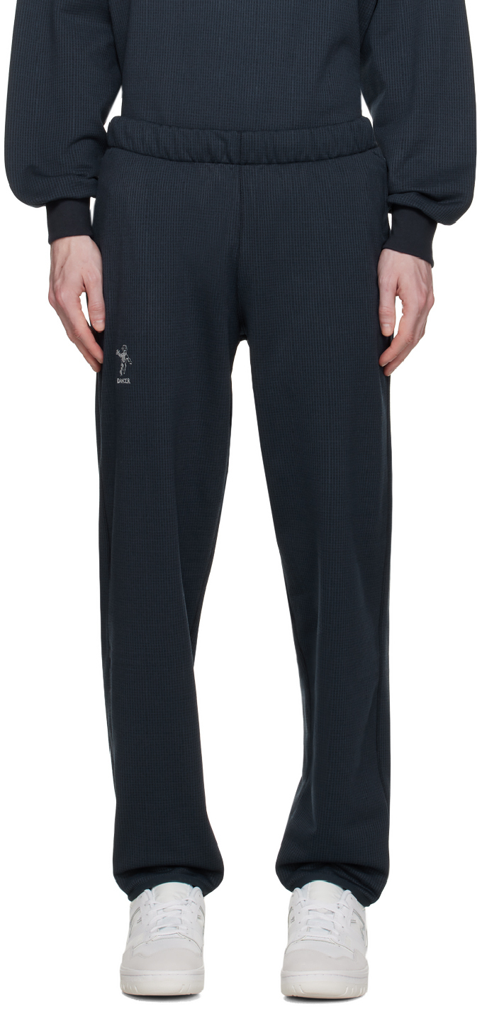 Navy Embroidered Lounge Pants