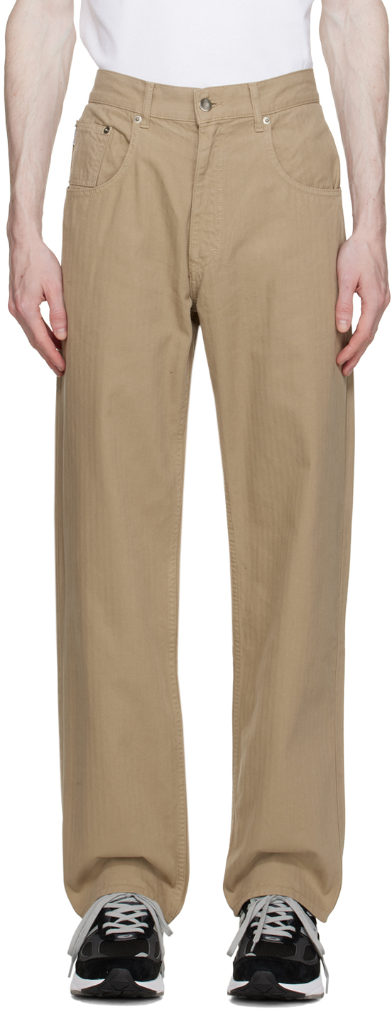 American Eagle Casual Trousers  Buy American Eagle Men Beige Flex Slim 5Pocket  Trouser Online  Nykaa Fashion