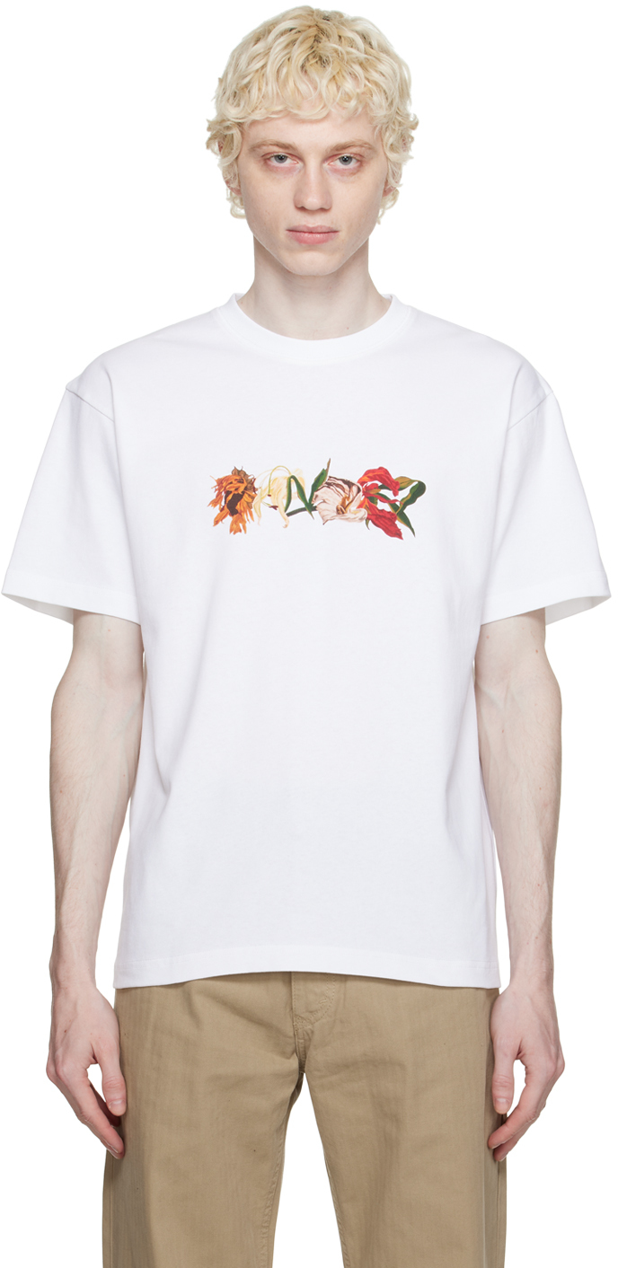 White Dying Flowers T-Shirt