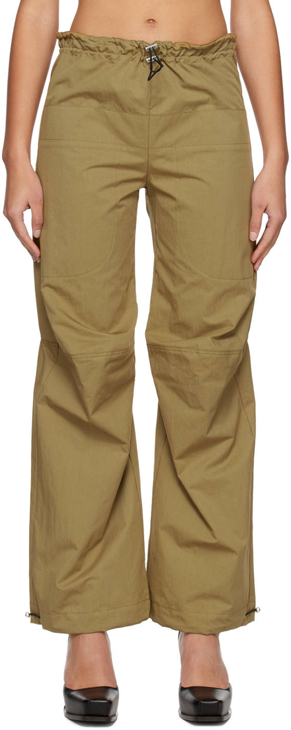 Yuzefi Khaki Drawstring Lounge Pants