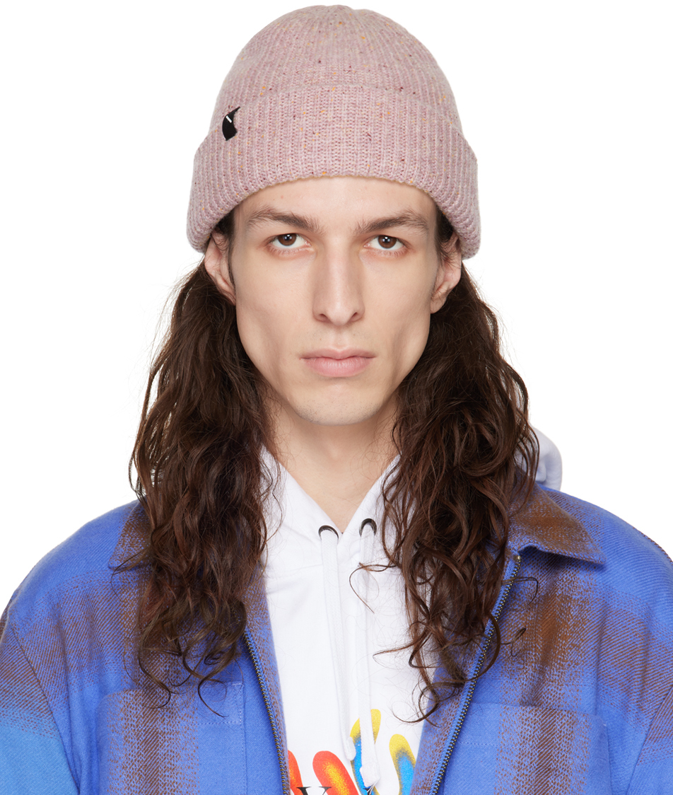 Purple Speckled Beanie by Saturdays NYC on Sale