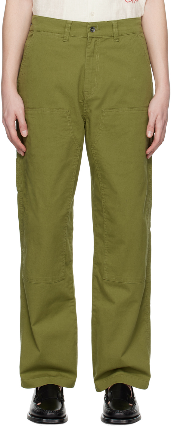 Saturdays Surf Nyc Green Morris Trousers In Mayfly