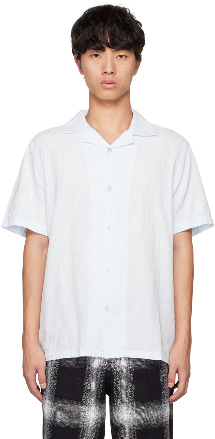 Saturdays Surf Nyc Blue Canty Shirt In Pale Blue