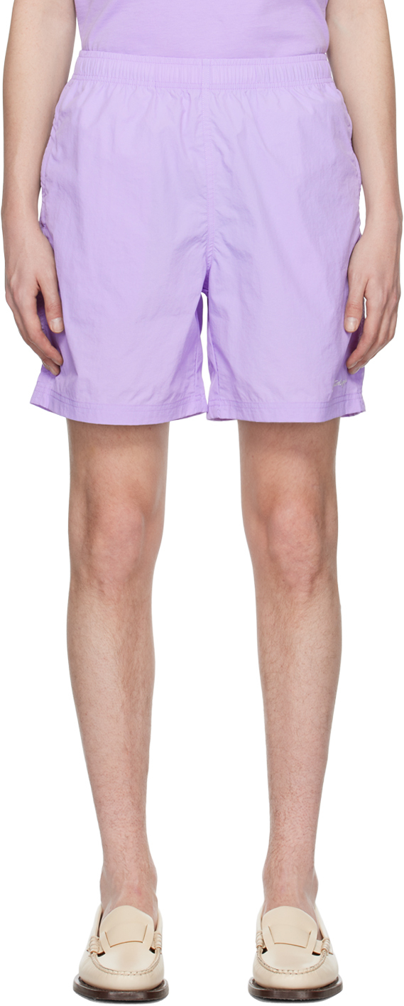 Shop Saturdays Surf Nyc Purple Tyler Shorts In Lavender